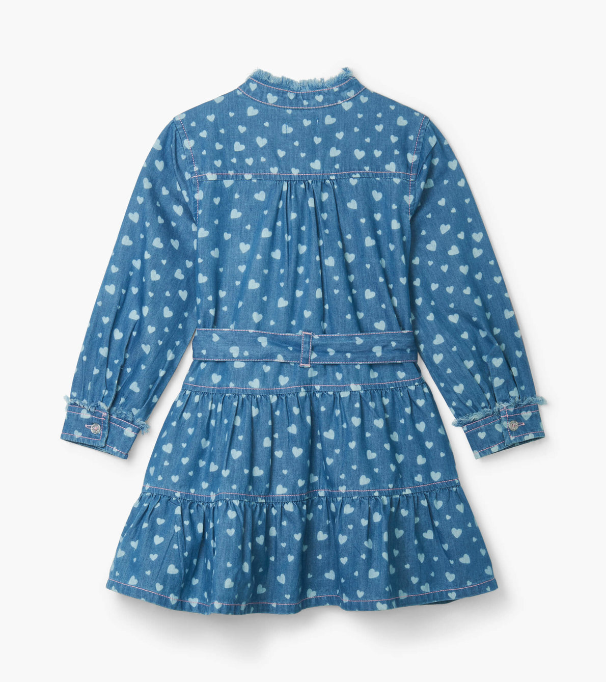View larger image of Heart Cluster Button Down Denim Dress