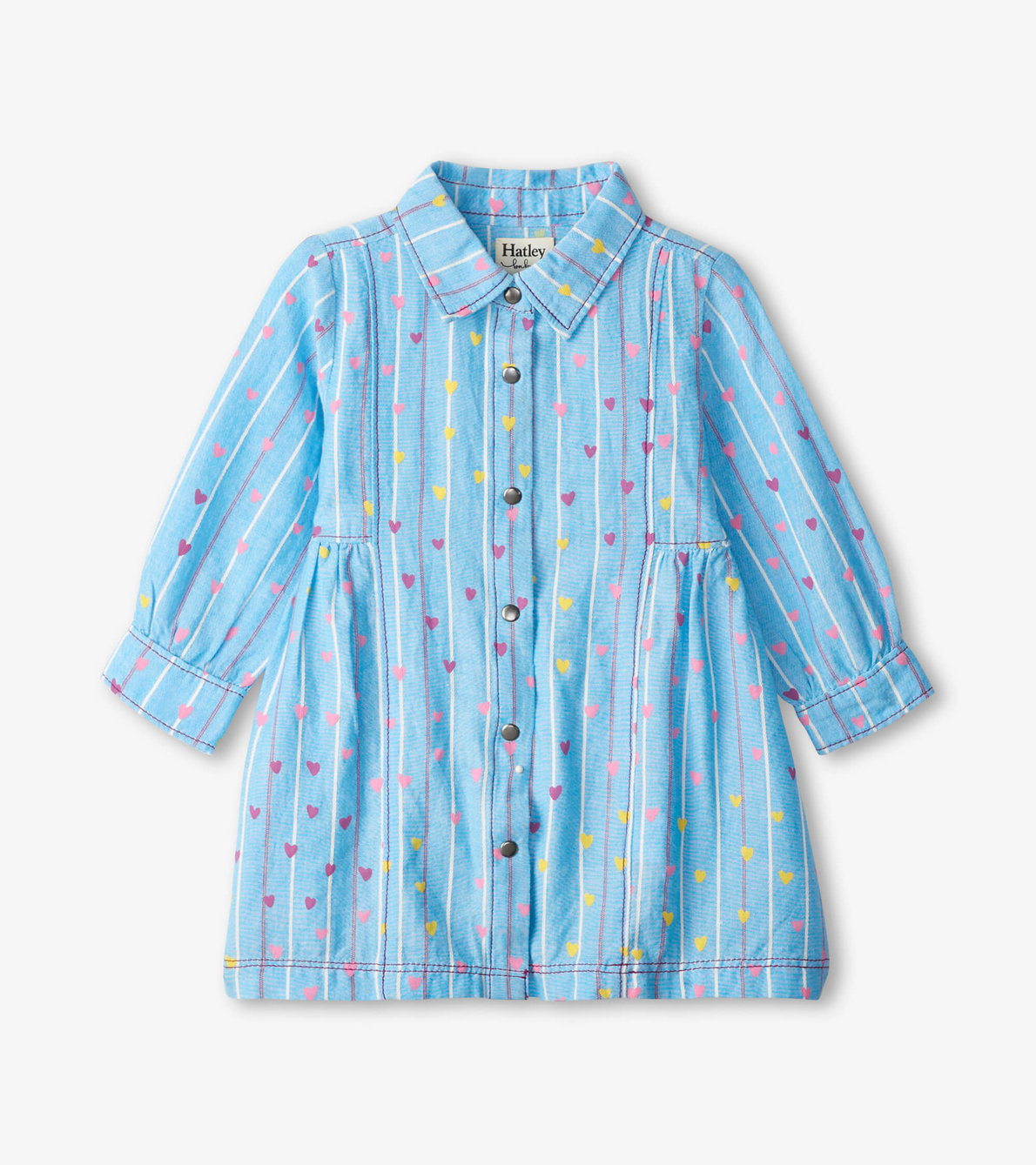 Agrandir l'image de Robe chemise pour bébé – Grappes de cœurs