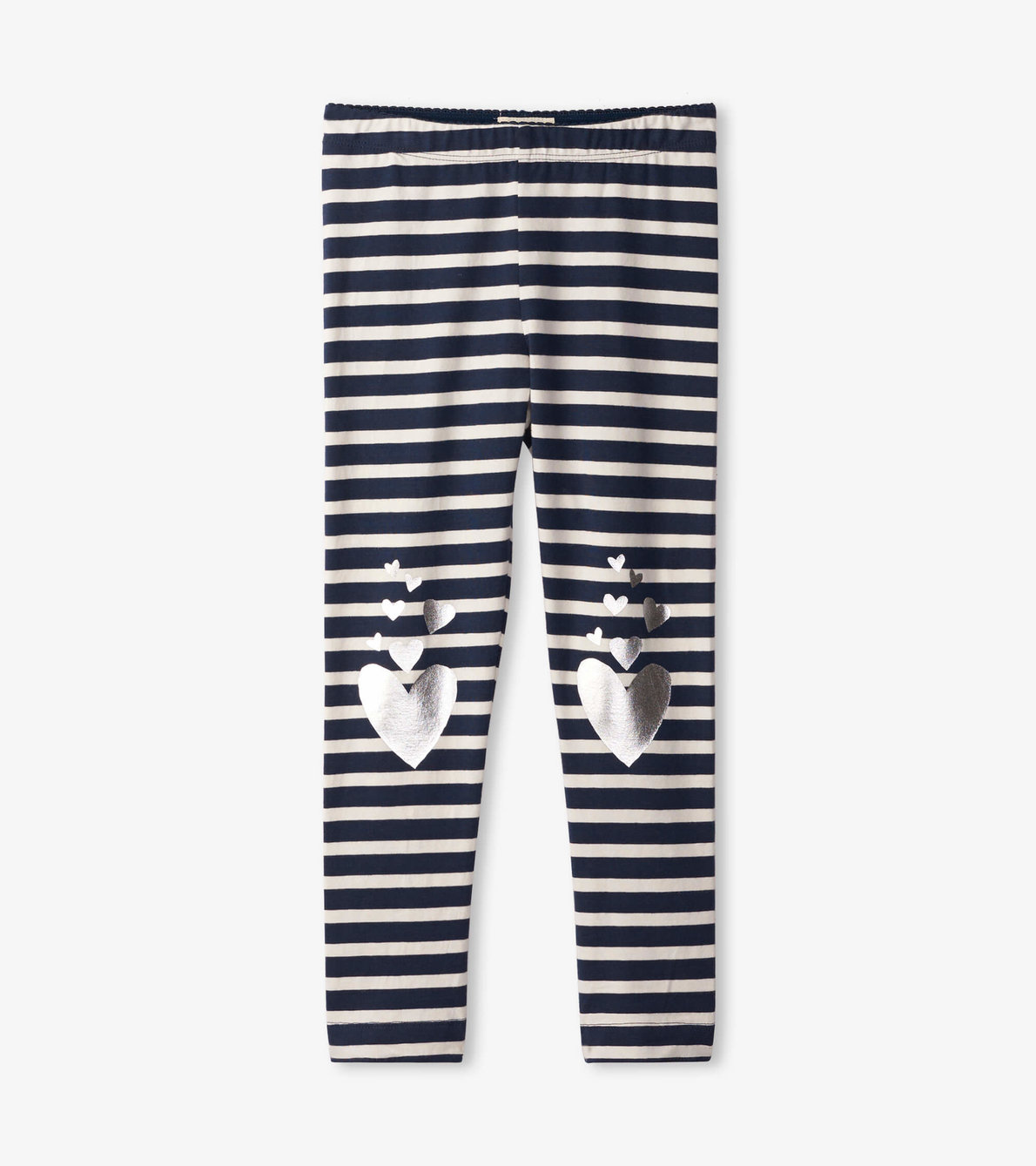 View larger image of Heart Patch Striped Leggings