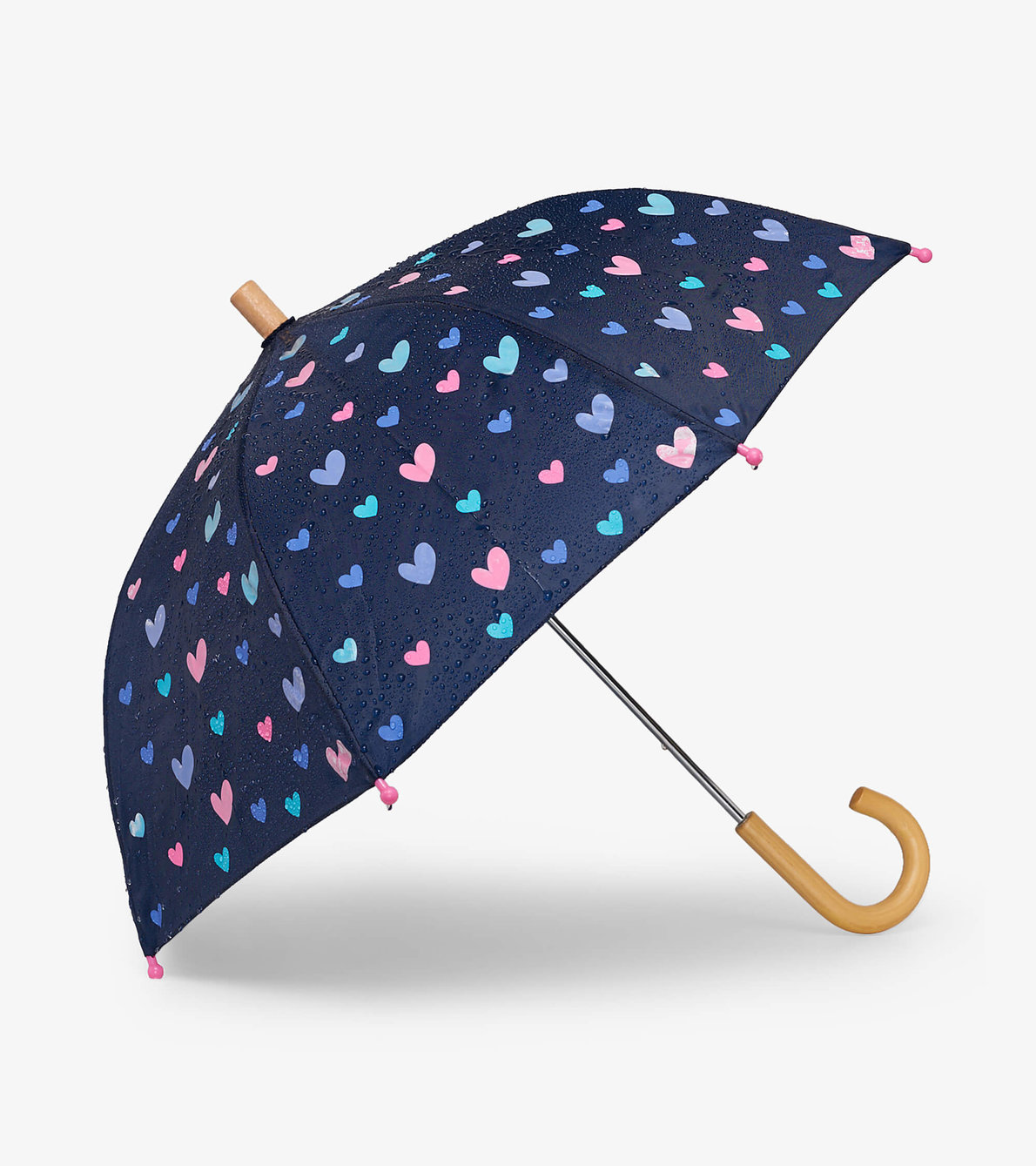 Agrandir l'image de Parapluie à couleur changeante – Cœurs