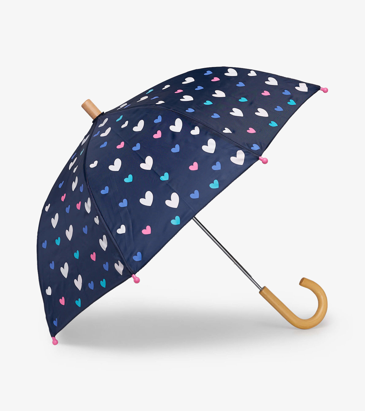 Agrandir l'image de Parapluie à couleur changeante – Cœurs