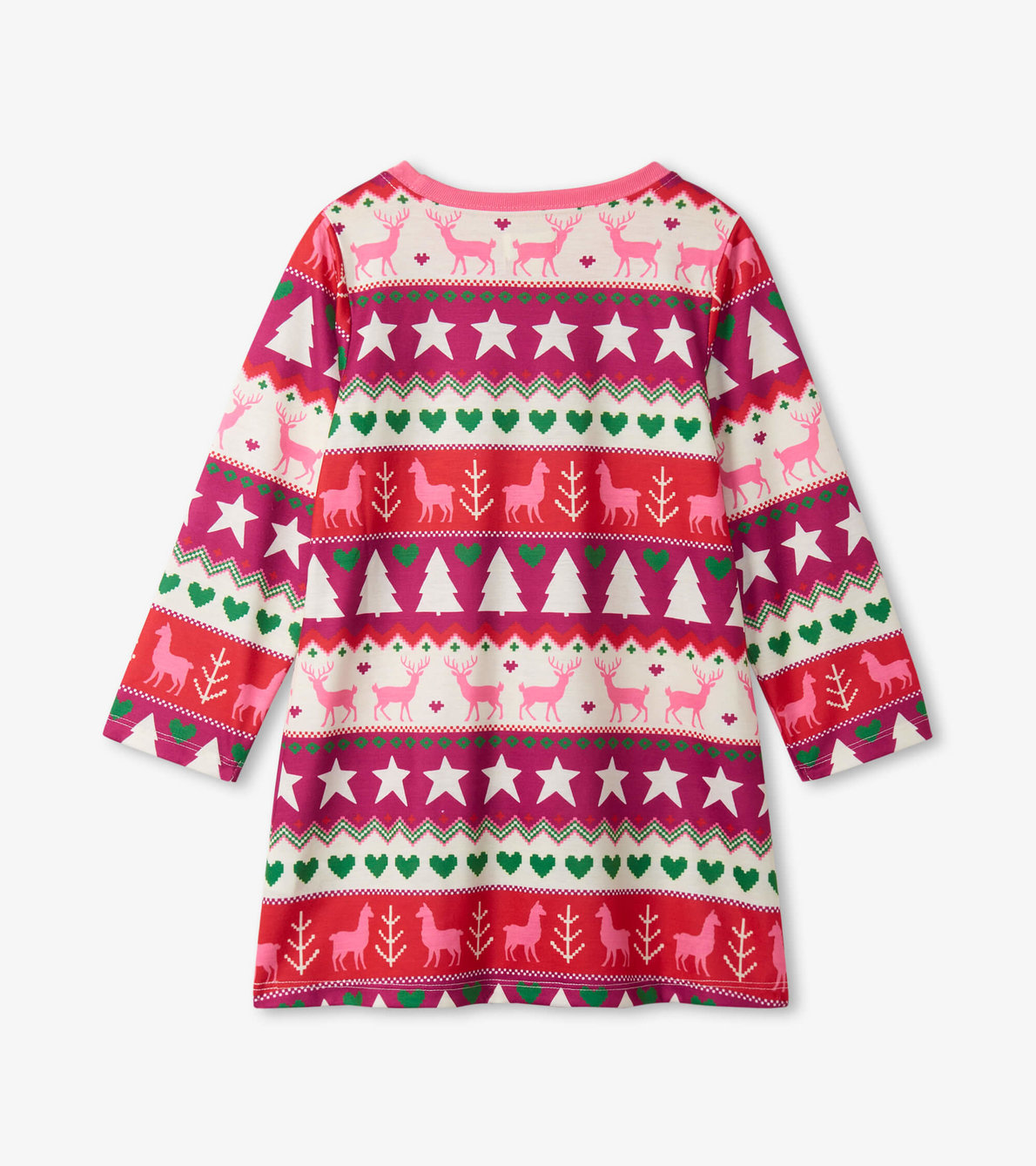 View larger image of Holiday Fair Isle Long Sleeve Nightdress