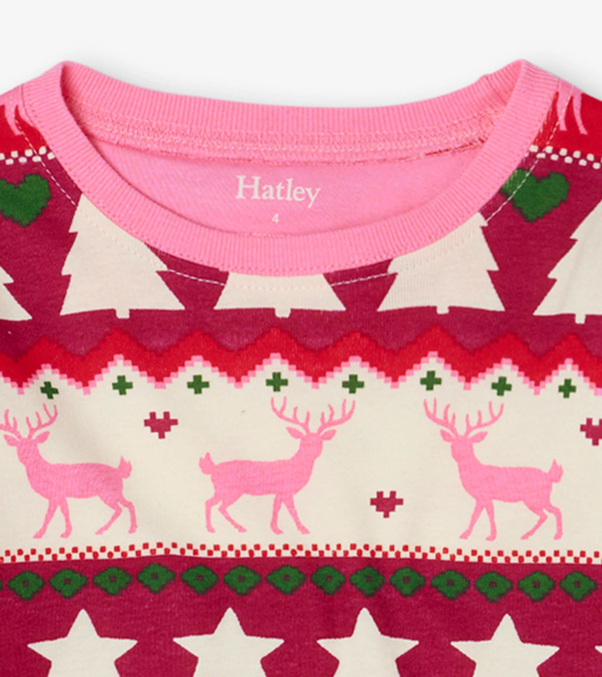 View larger image of Holiday Fair Isle Organic Cotton Kids Pajama Set