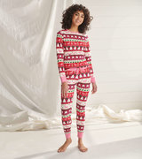 Pyjama pour femme – Motif Fair Isle des fêtes