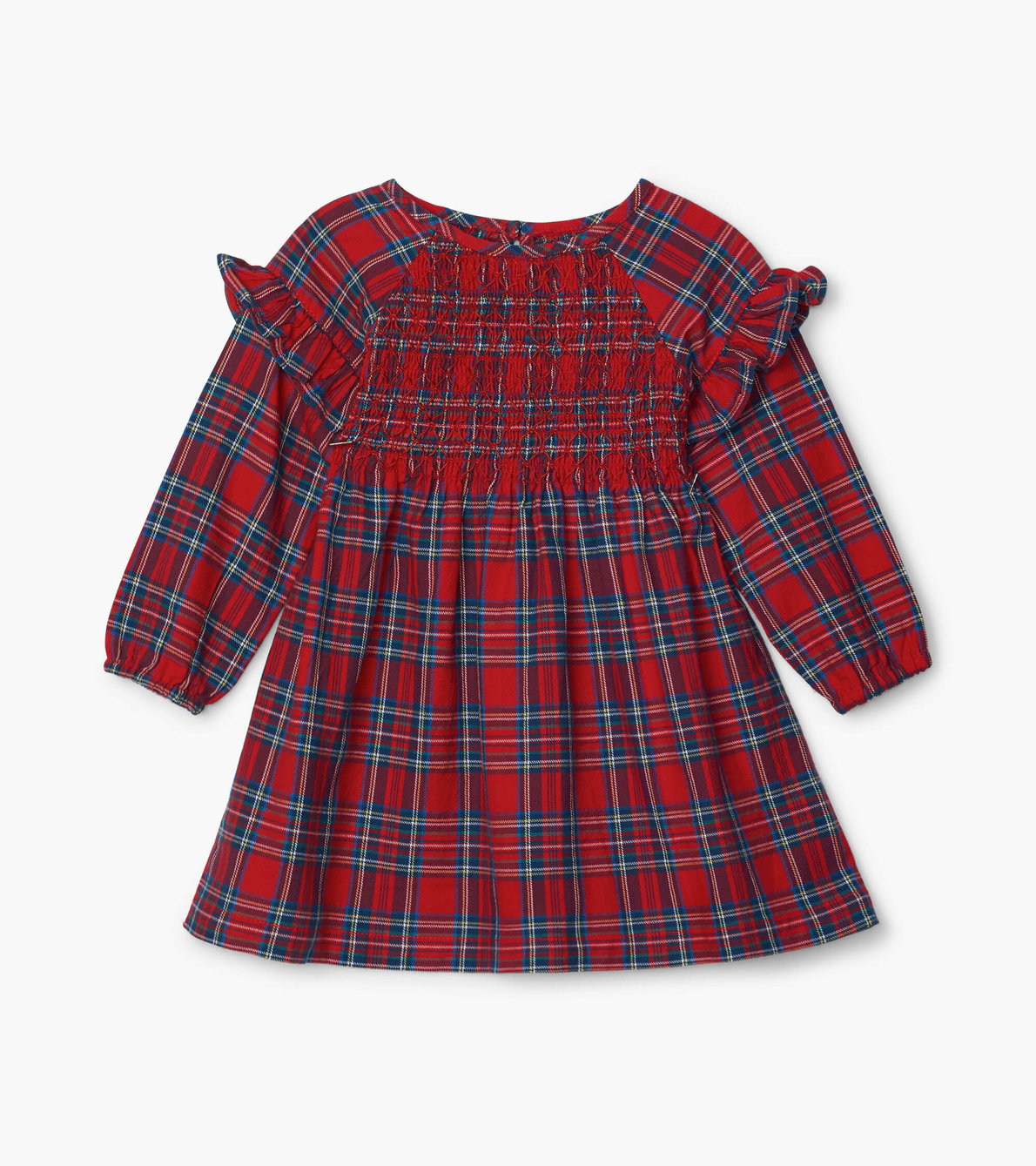 View larger image of Holiday Plaid Baby Smocked Party Dress