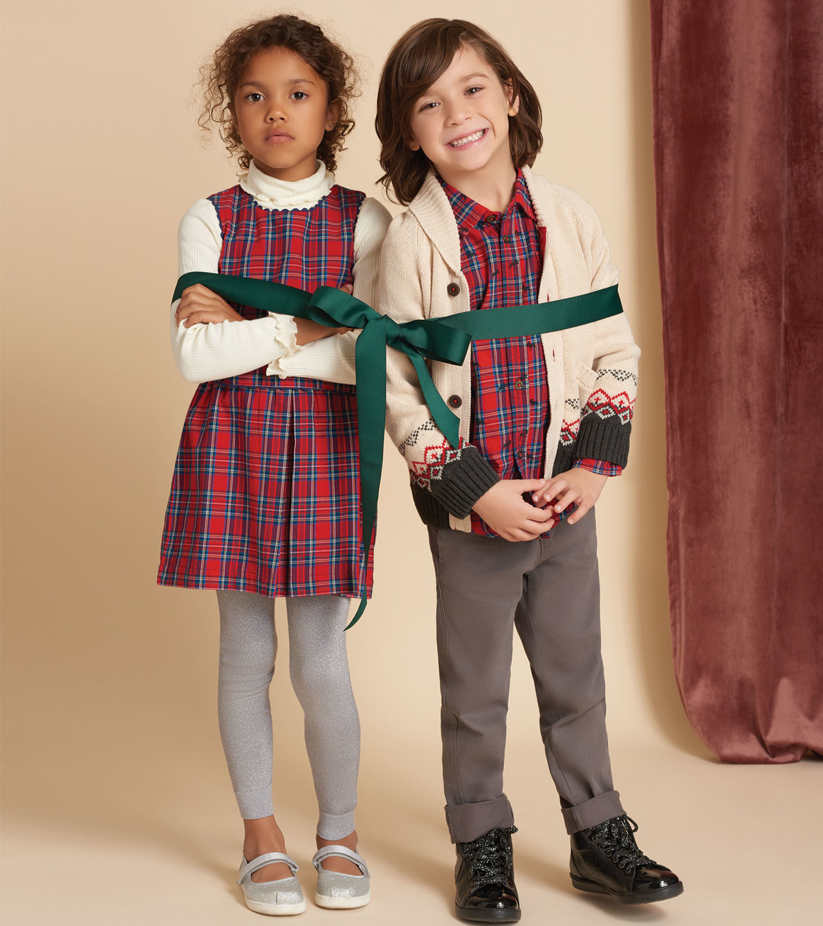 View larger image of Holiday Plaid Layered Dress