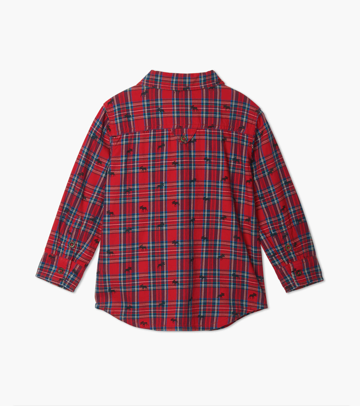 View larger image of Holiday Plaid Moose Button Down Shirt