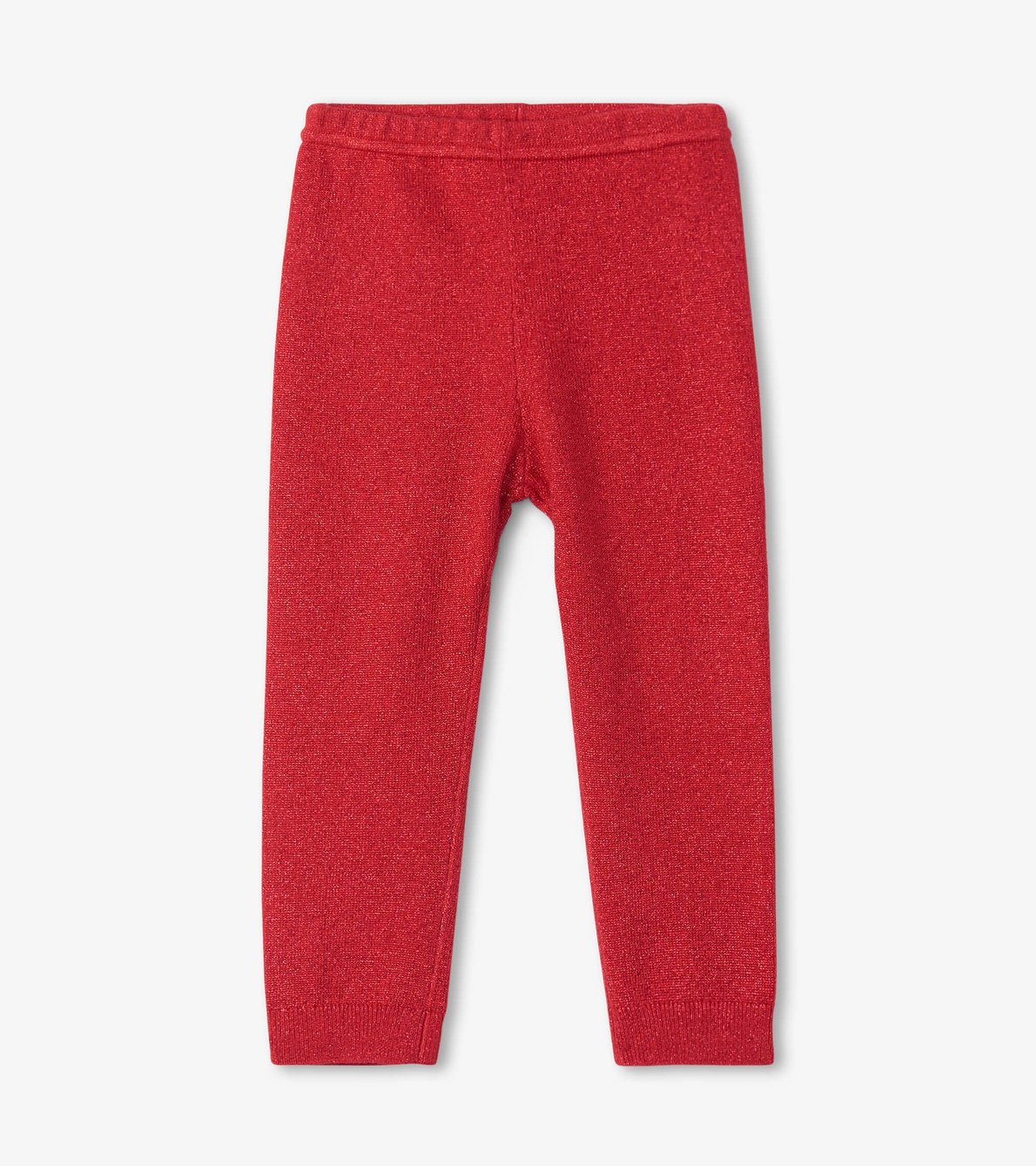 View larger image of Baby Red Shimmer Cable Knit Leggings