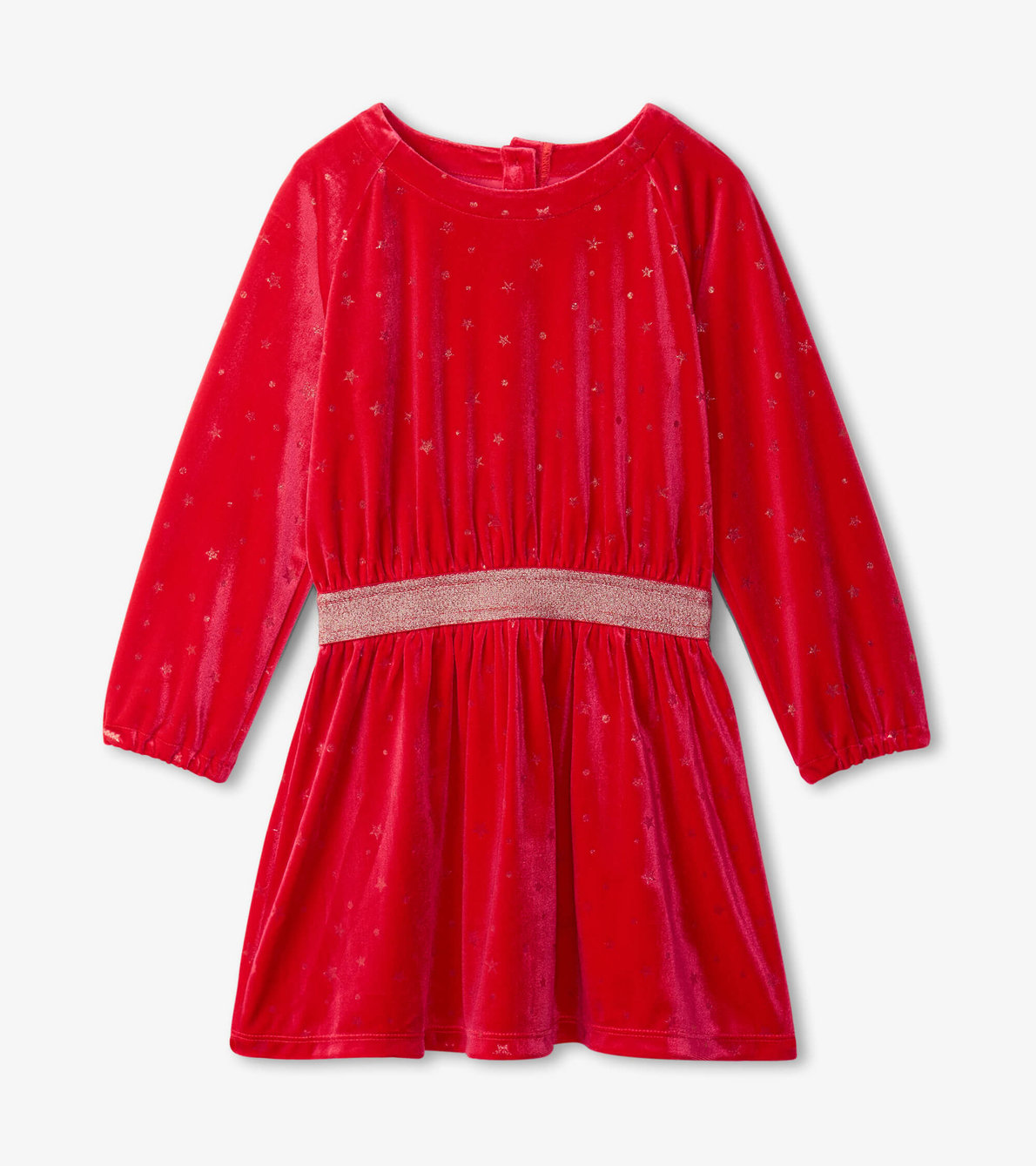 View larger image of Holiday Stars Crushed Velour Dress