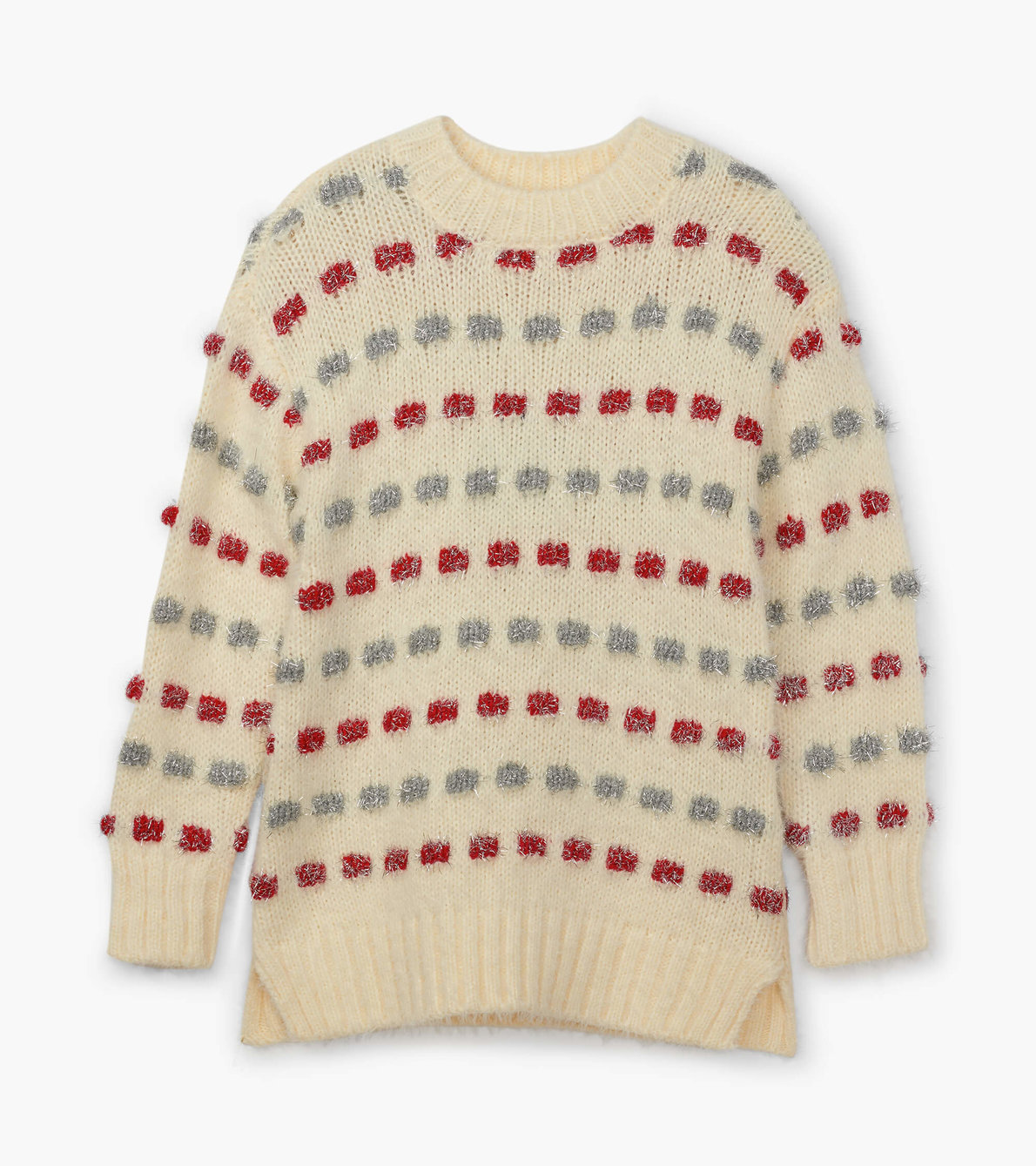 View larger image of Holiday Stripe Basket Weave Sweater