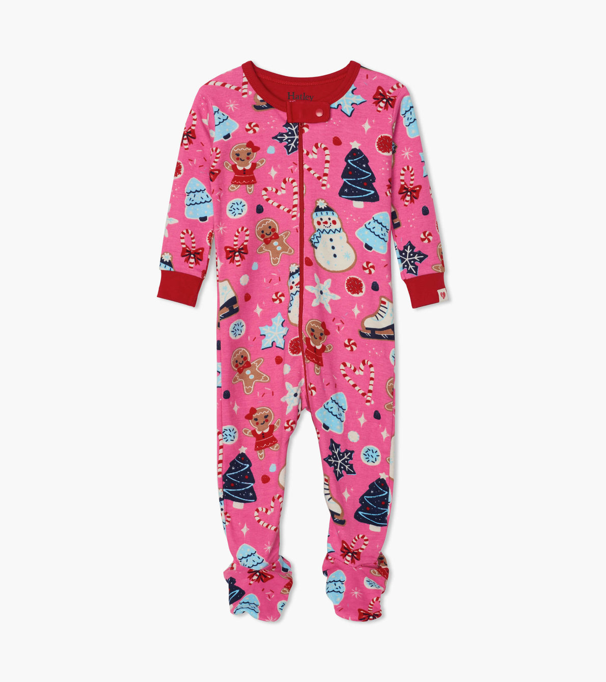 View larger image of Holiday Sweets Organic Cotton Footed Coverall