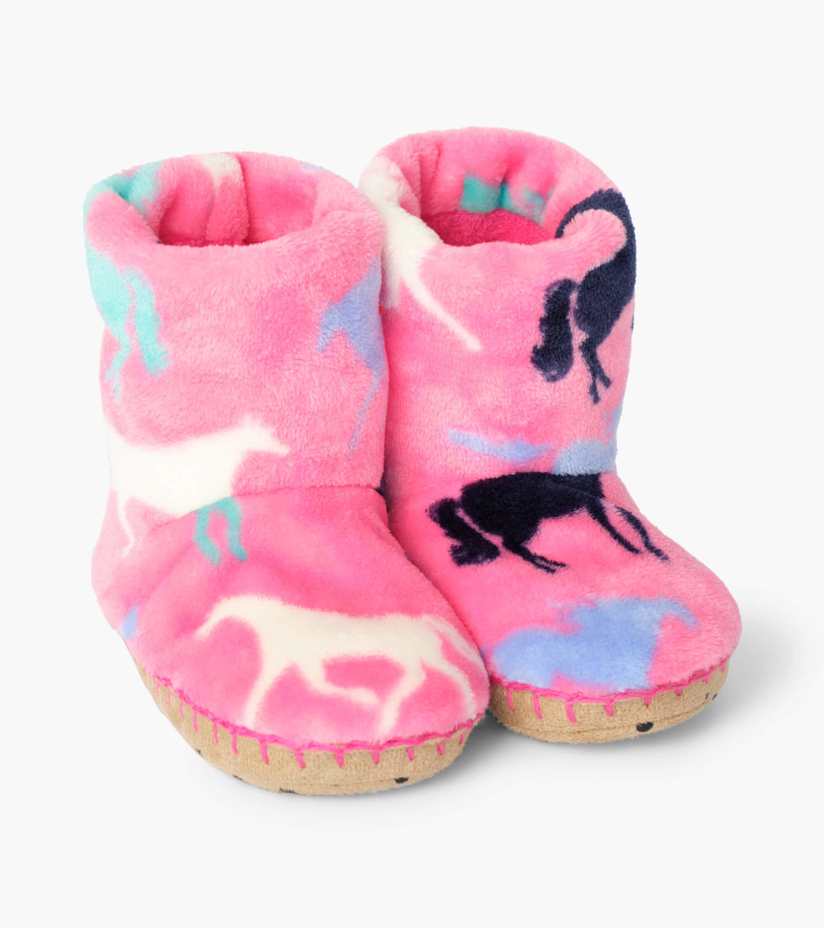 View larger image of Horse Silhouettes Fleece Slippers