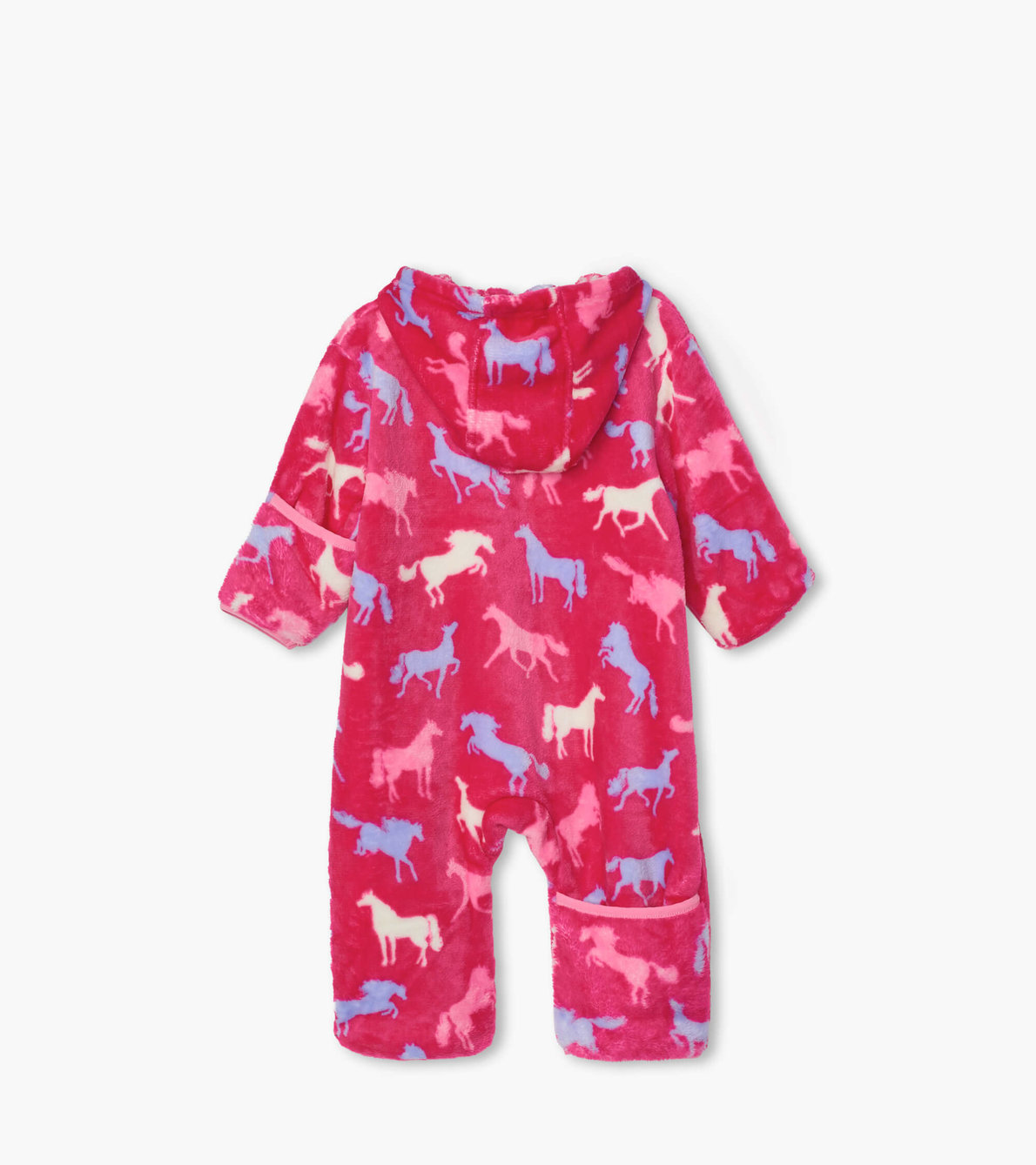 View larger image of Horse Silhouettes Fuzzy Fleece Baby Bundler