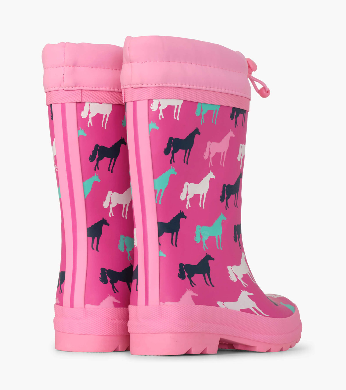 View larger image of Horse Silhouettes Sherpa Lined Rain Boots