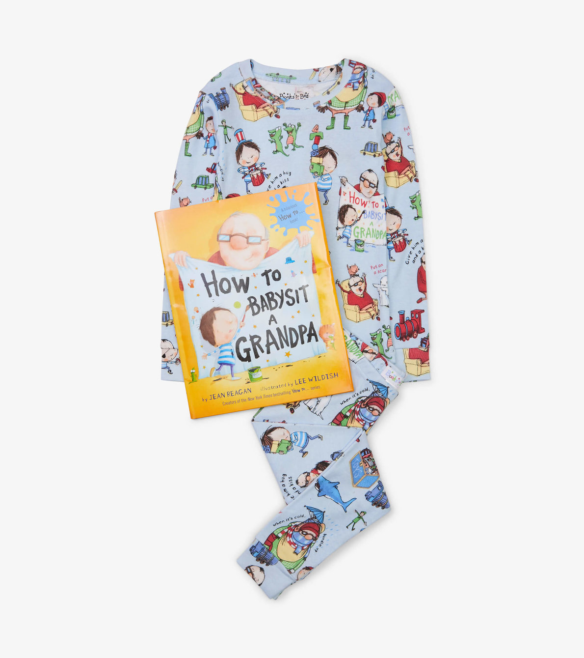 Agrandir l'image de Ensemble de livre et de pyjama – « How to Babysit a Grandpa » (en anglais)
