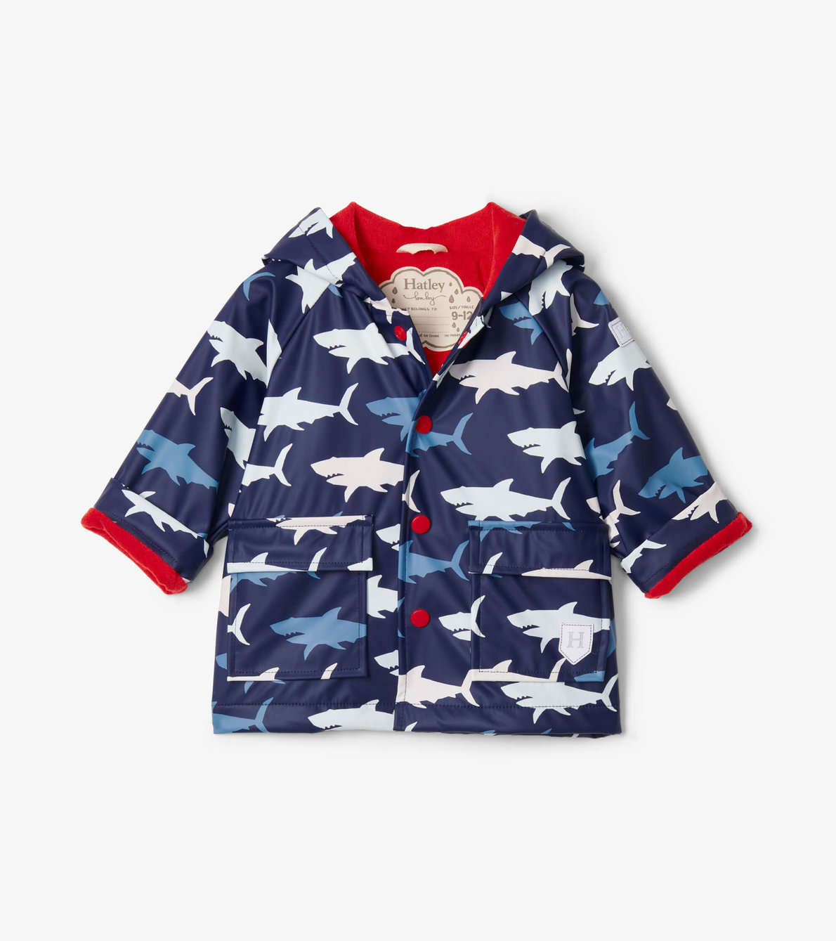View larger image of Hungry Sharks Baby Raincoat