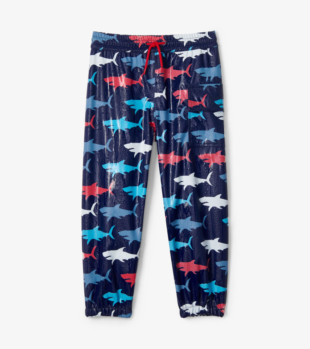 View larger image of Hungry Sharks Colour Changing Kids Rain Pants