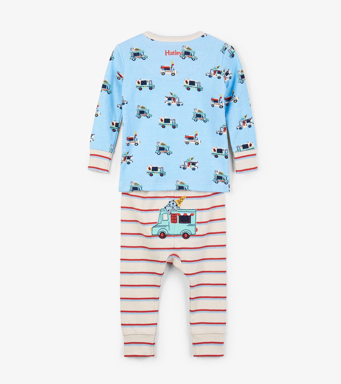 Agrandir l'image de Pyjama en coton bio pour bébé – Voiturettes de crème glacée