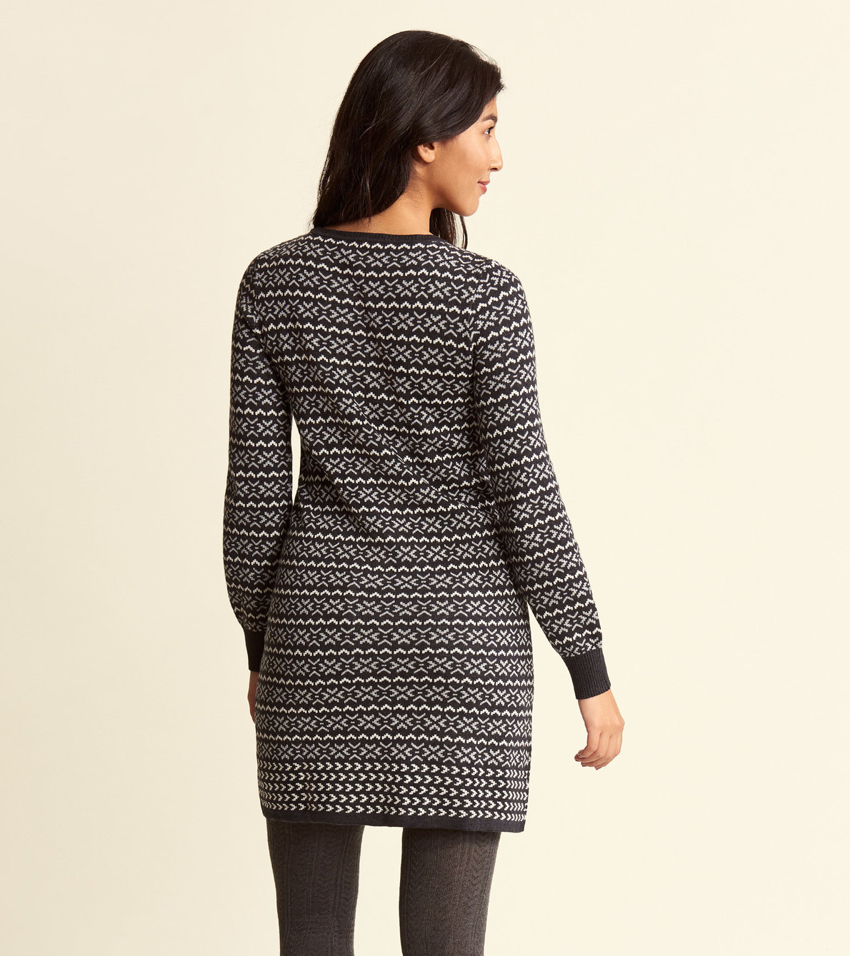 View larger image of Jacquard Sweater Dress - Winter Wildwood