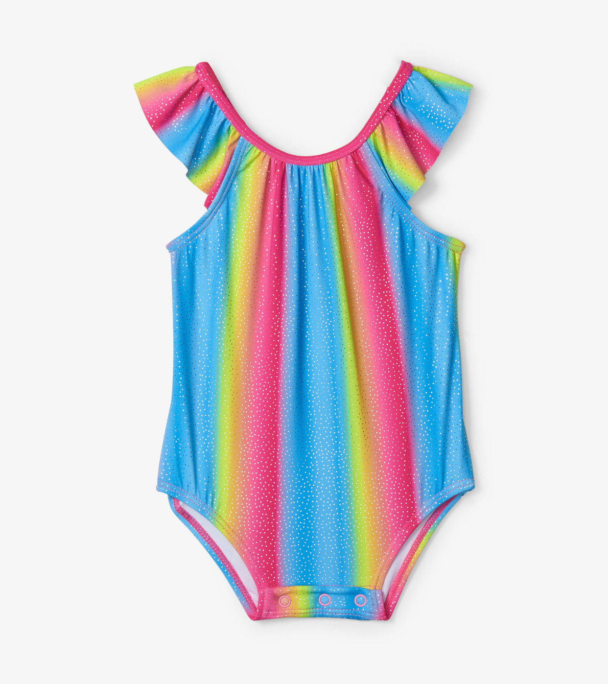 View larger image of Jelly Bean Rainbow Baby Ruffle Swimsuit