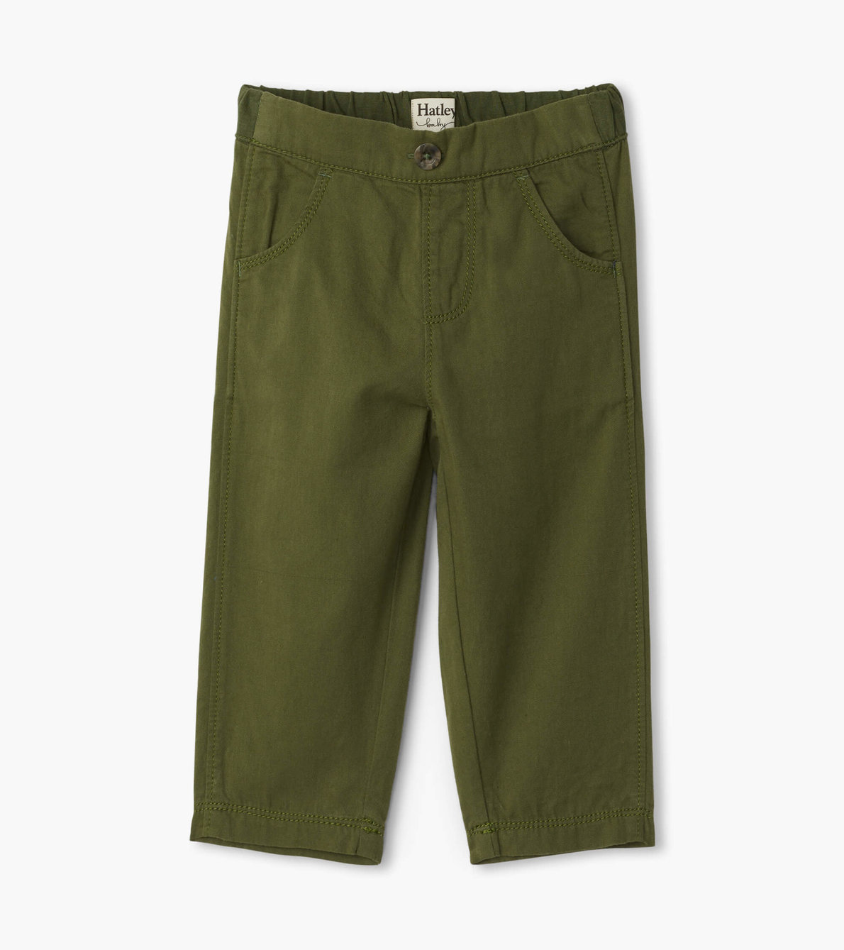 View larger image of Jungle Green Baby Twill Pants