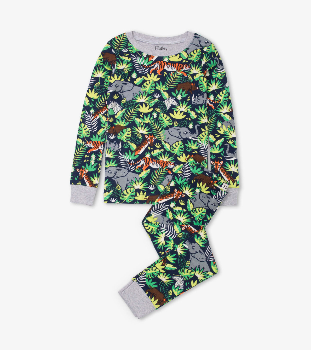 View larger image of Jungle Safari Organic Cotton Pajama Set