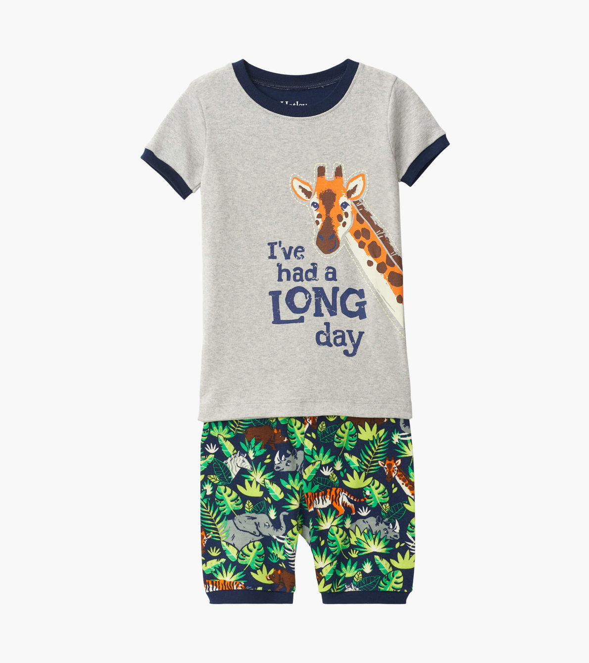 Agrandir l'image de Pyjama court en coton bio – Safari dans la jungle 
