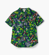 Jungle Safari Short Sleeve Button Down Shirt