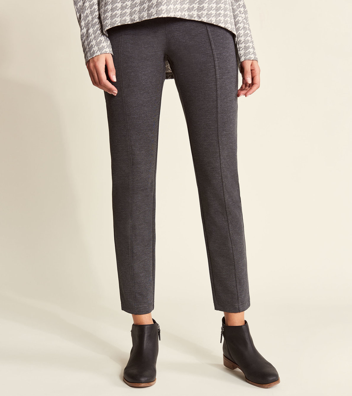 View larger image of Kate Ponte Pants - Charcoal