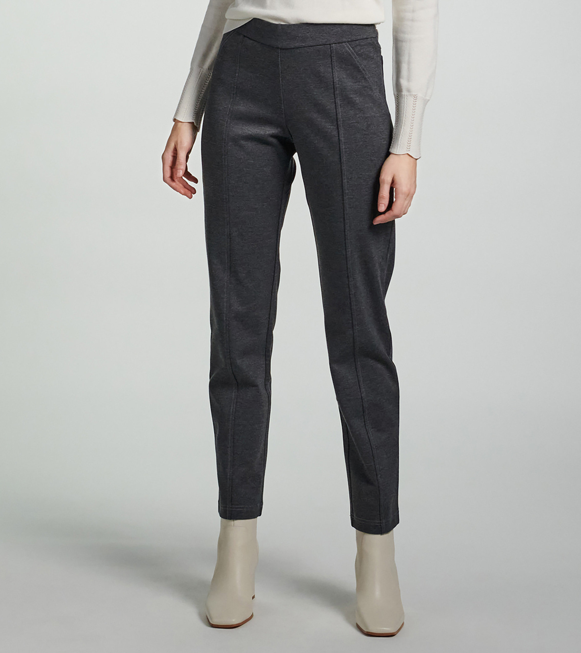 Calvin Klein Womens Stretch Ponte Pants (6, Charcoal Grey Healther) :  : Clothing, Shoes & Accessories