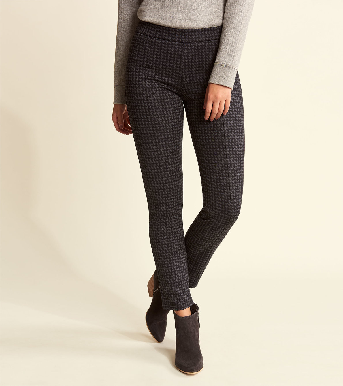 View larger image of Kate Ponte Pants - Houndstooth