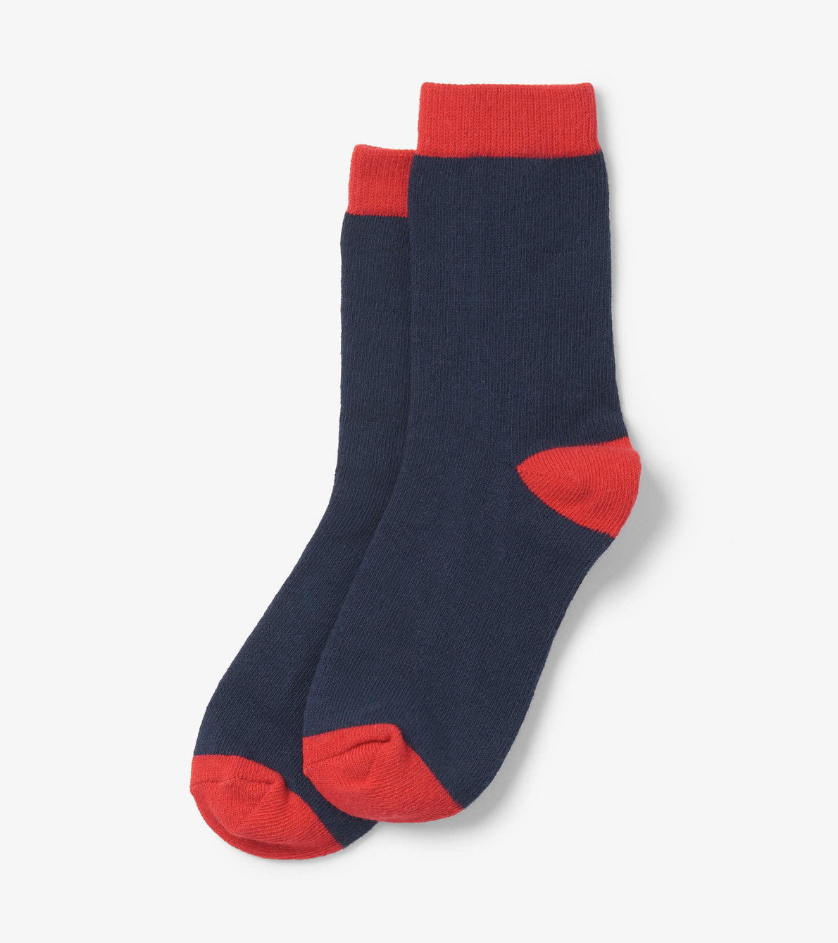 View larger image of Kids Navy & Red Crew Socks