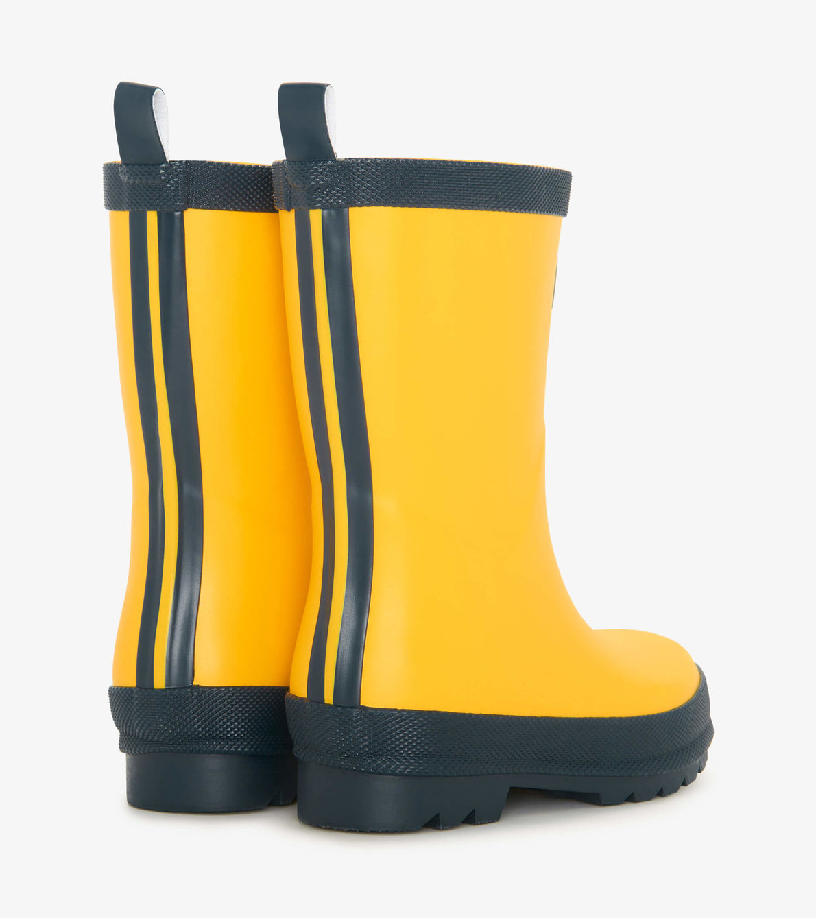 View larger image of Kids Yellow & Navy Matte Wellies