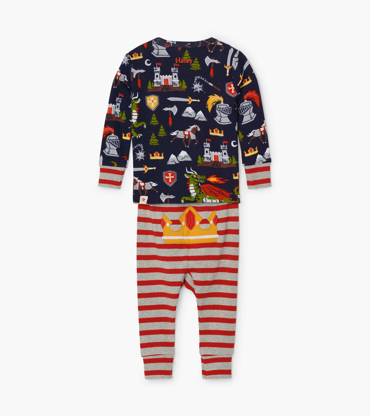 Agrandir l'image de Pyjama en coton biologique pour bébé – Chevaliers et dragons
