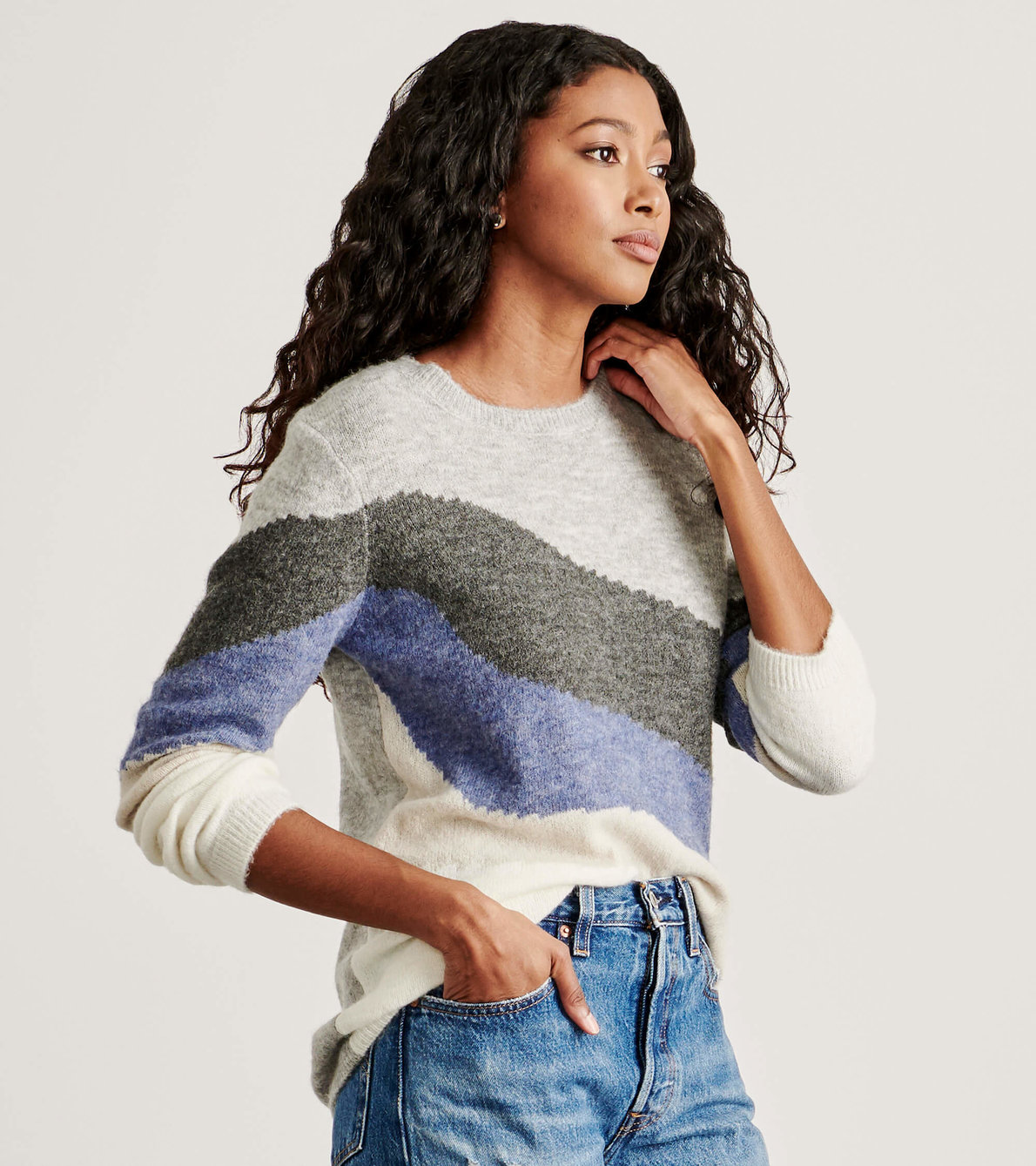 View larger image of Landscape Sweater - Grey Melange