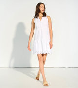 Lauren Eyelet Dress - White