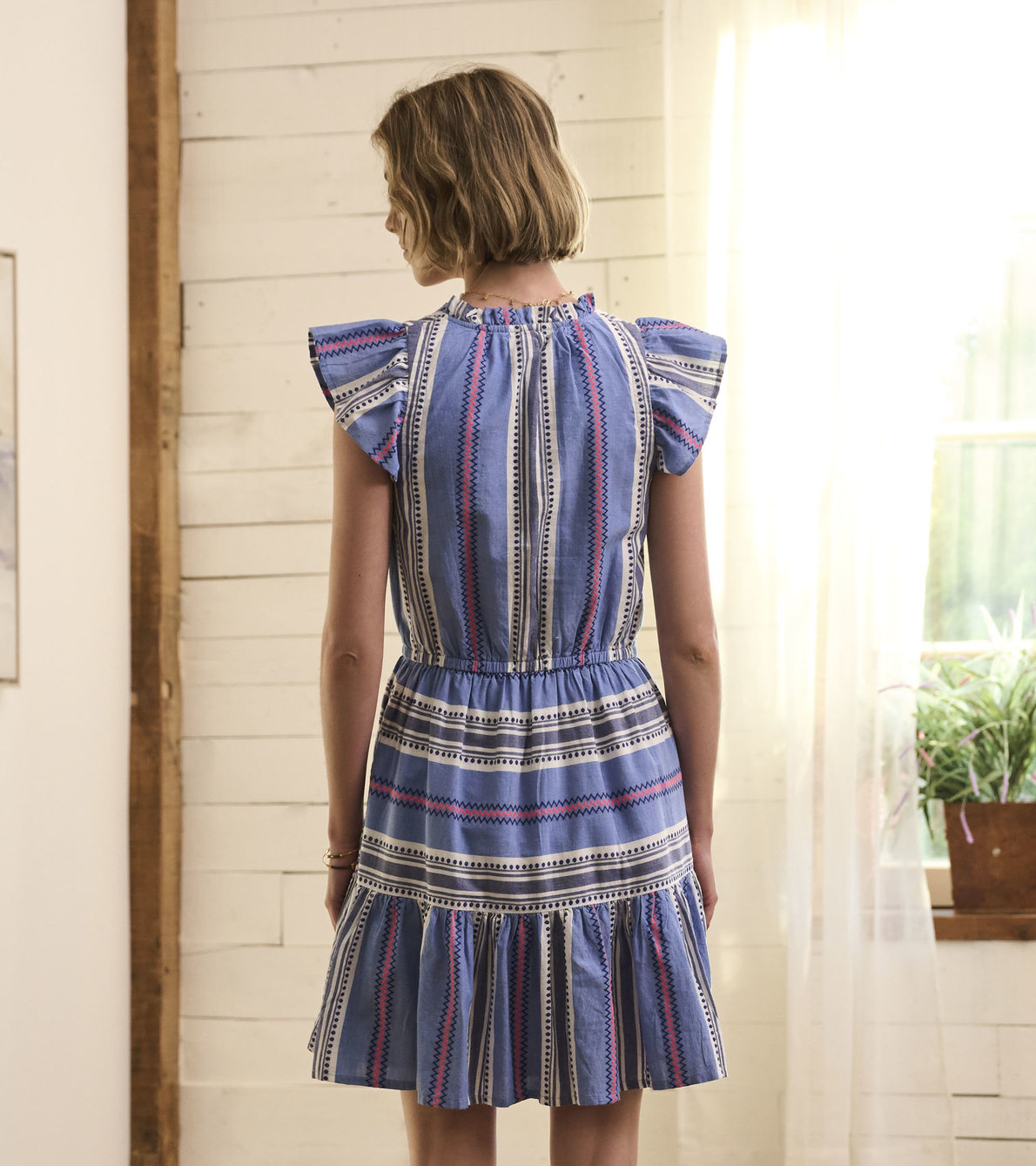 View larger image of Layla Dress - Funky Boho Stripe