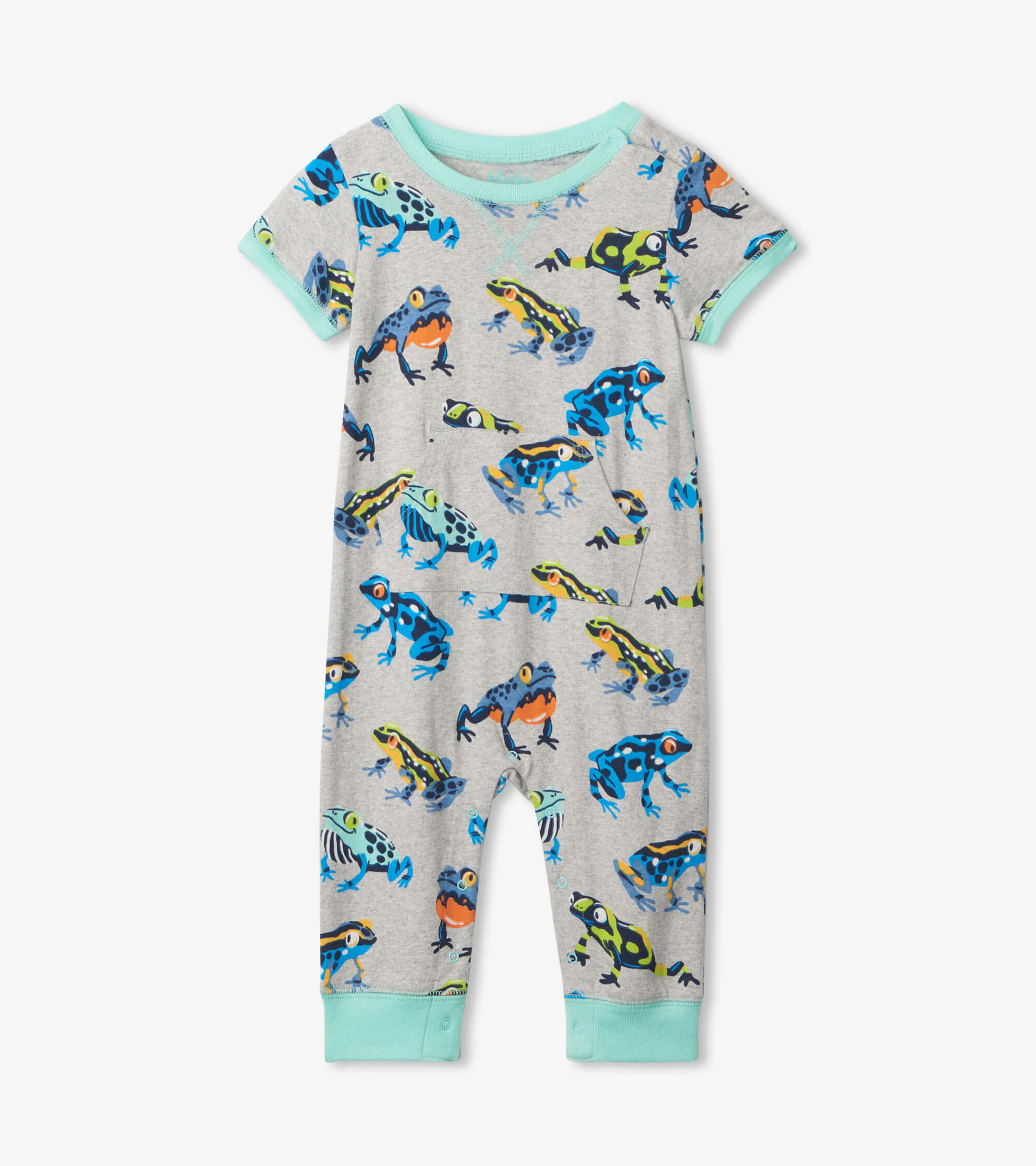 Pyjama à manches courtes en coton biologique pour bébé – Baleines nautiques  - Hatley CA