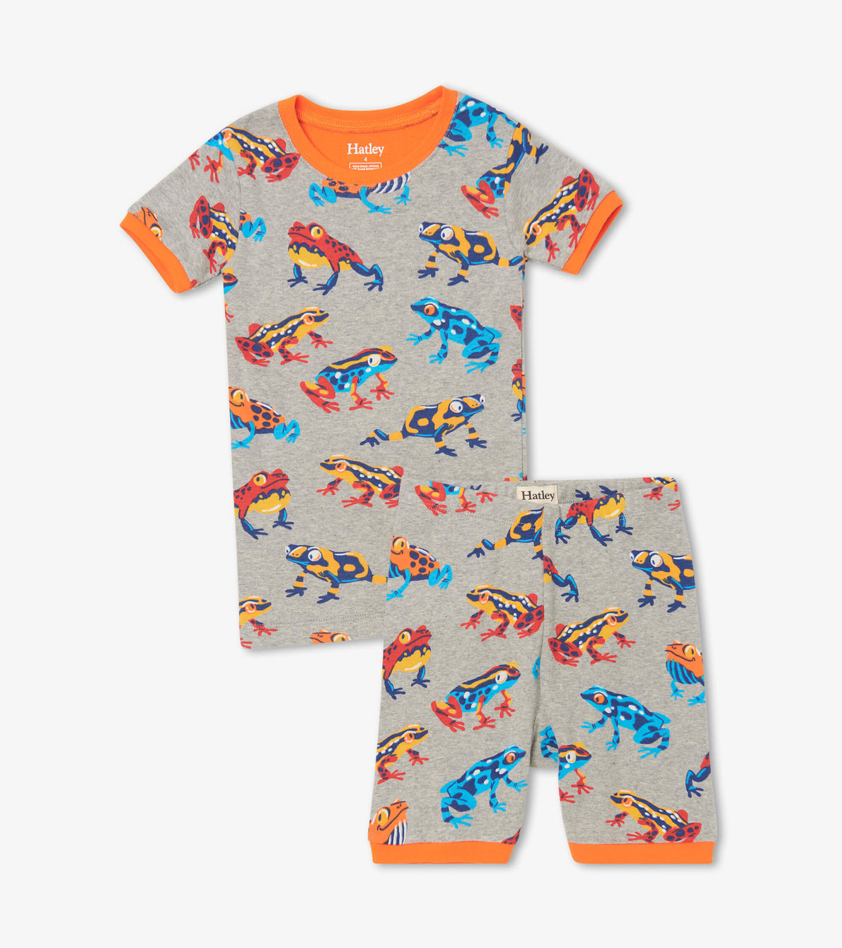 View larger image of Leaping Frogs Organic Cotton Raglan Pajama Set