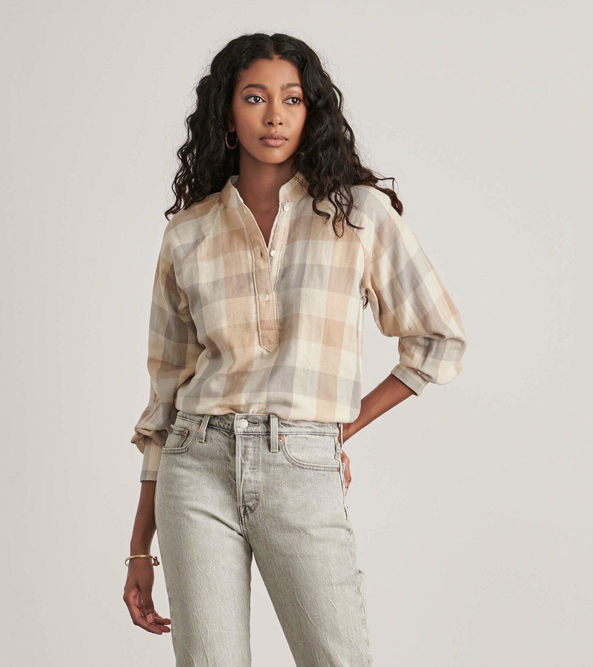 View larger image of Lexi Popover - Alloy Plaid