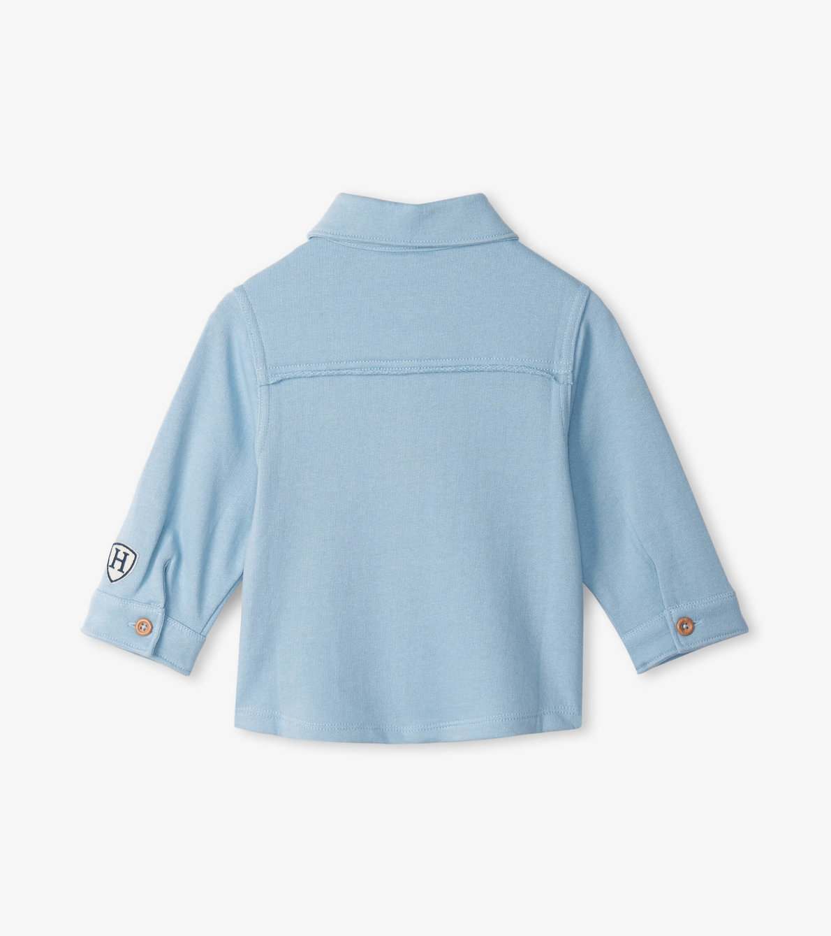 Agrandir l'image de Chemise boutonnée pour bébé – Bleu pâle