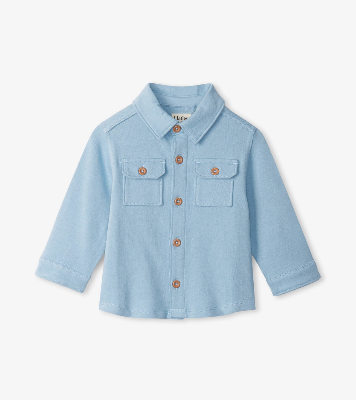 Agrandir l'image de Chemise boutonnée pour bébé – Bleu pâle