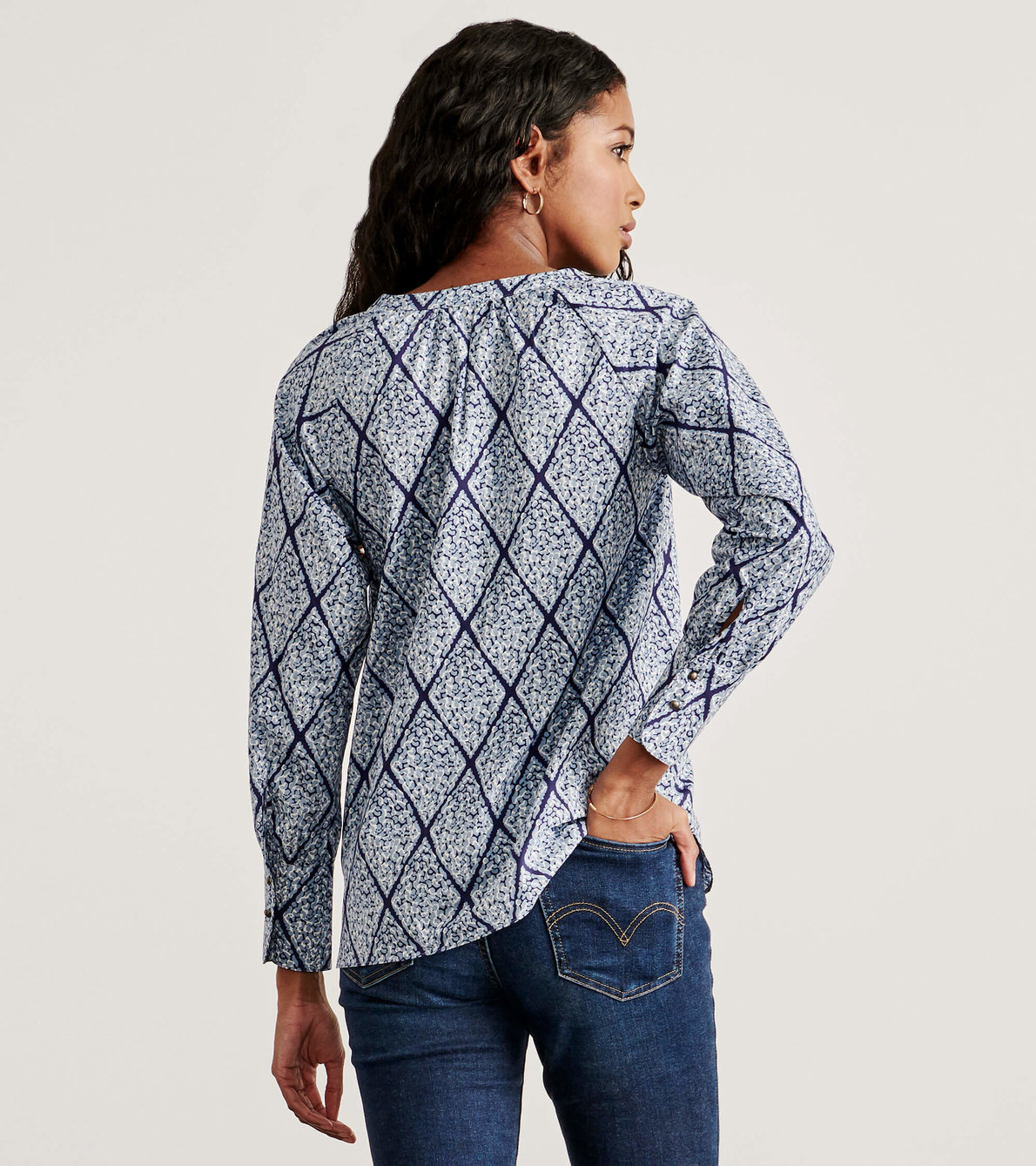 View larger image of Lila Blouse - Textured Diamonds