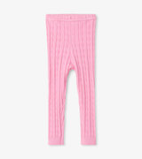Baby Pink Cable Knit Leggings