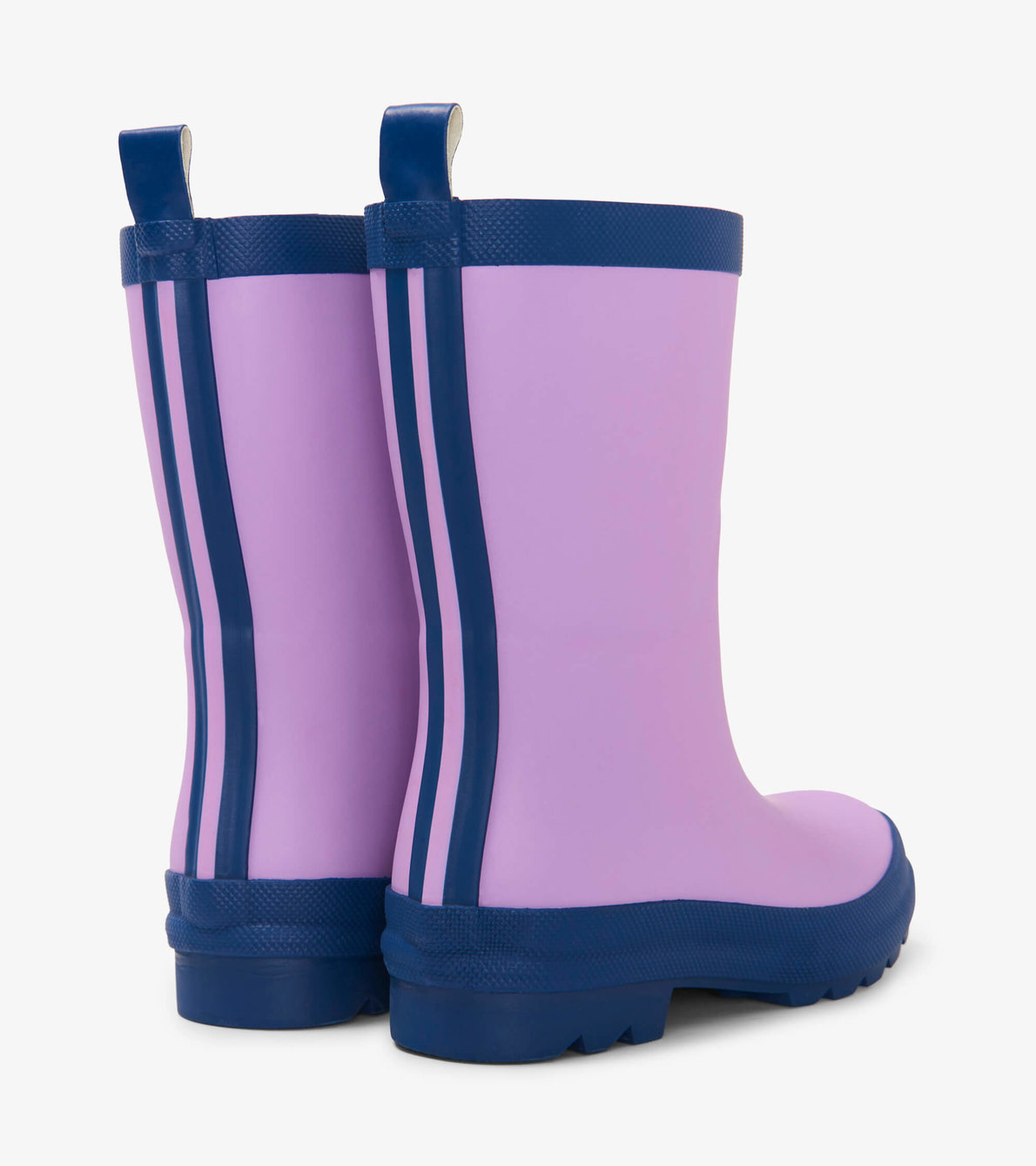 View larger image of Kids Lilac And Navy Matte Rain Boots