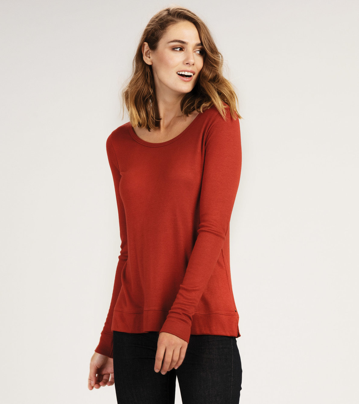 View larger image of Lily Crew Neck Top - Madder Root