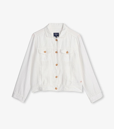 Linen Jacket - White - Hatley US