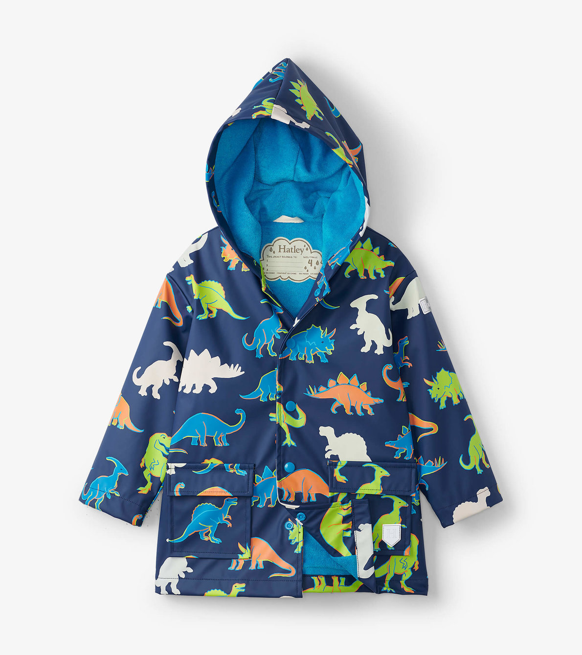 View larger image of Linework Dinos Colour Changing Raincoat