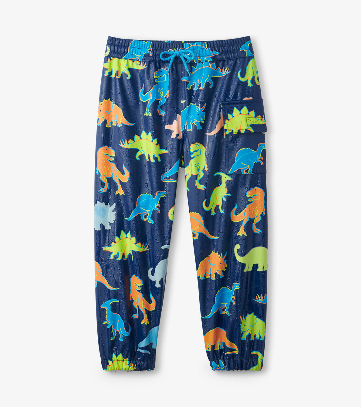 View larger image of Linework Dinos Colour Changing Kids Rain Pants