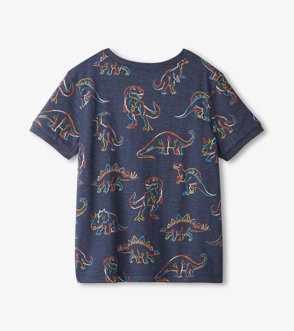 Agrandir l'image de T-shirt Henley – Dessins de dinosaures